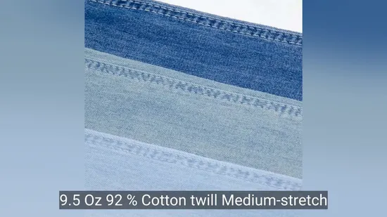 Modern Style Modal Cotton Stretch Mixed Twill Denim Fabric for Jeans 10.1 Oz