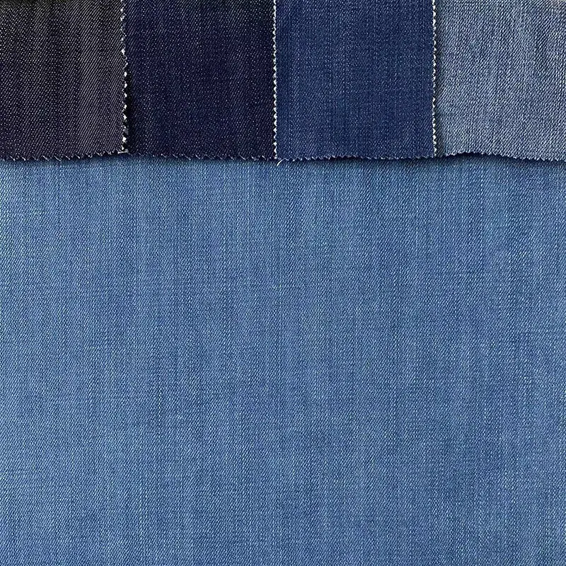 Hot Selling Lenzing Tencel Denim Clothing Fabric Heavyweight Indigo Stock