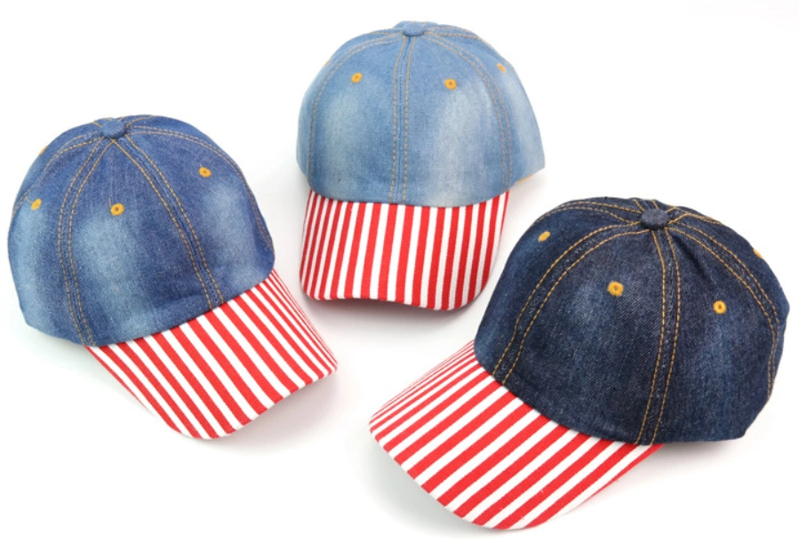 Fashion Cotton Heavy Scratch Wash Blank Plain Denim Cap